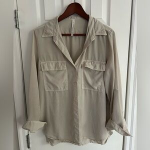 Babaton Utility Shirt in Light Beige